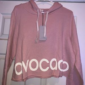 Avocado brand Cropped Hoodie